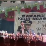 Kepala Desa Melatiwangi Cilengkrang  Kampanyekan Salah Satu Paslon Bupati