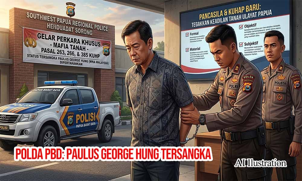Polda Papua Barat Daya Tegakkan Keadilan: Mafia Tanah Asal Malaysia, Paulus George Hung, Tetap Tersangka