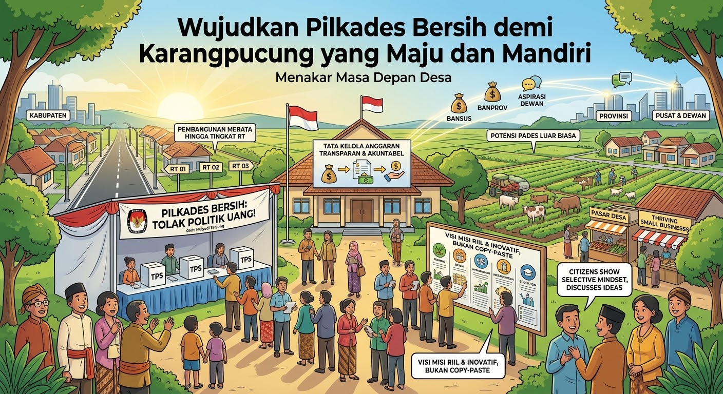​Menakar Masa Depan Desa: Wujudkan Pilkades Bersih demi Karangpucung yang Maju dan Mandiri