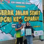 Jalan Santai dalam Rangka HUT PGRI Ke 79 & HGN 2024 Di Kec. Ciparay