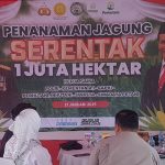 Kapolresta Bandung  Gelar Penanaman 1 Juta Pohon Jagung Di Desa Mekarlaksana Ciparay