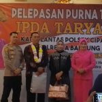 Polsek Ciparay Polresta Bandung Gelar Pelepasan Purna Tugas Kanit Lantas